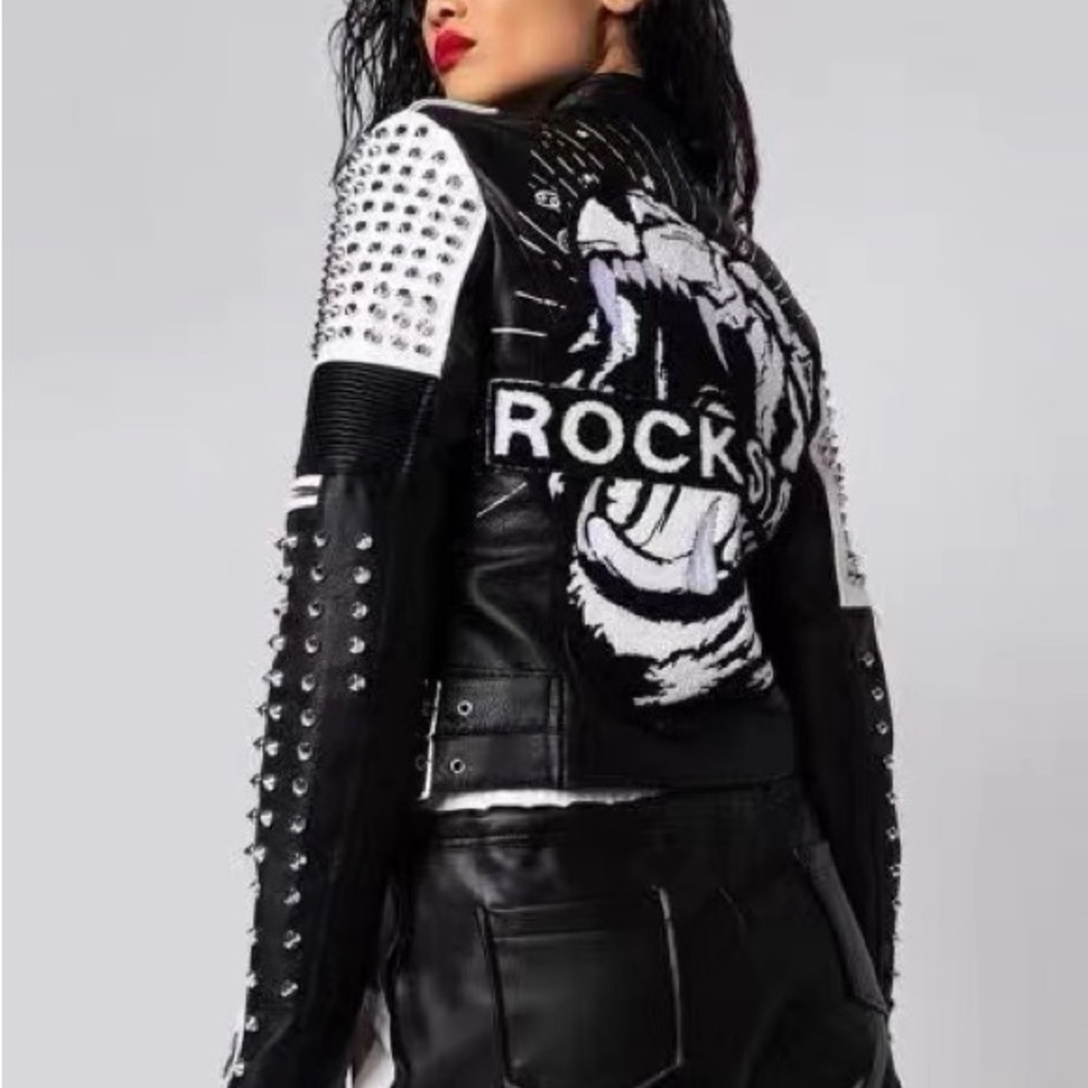 PU Leather Jacket Rock star - brand new